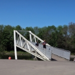 Wanderung zu Landungsbrücke Fellbach im April 2020